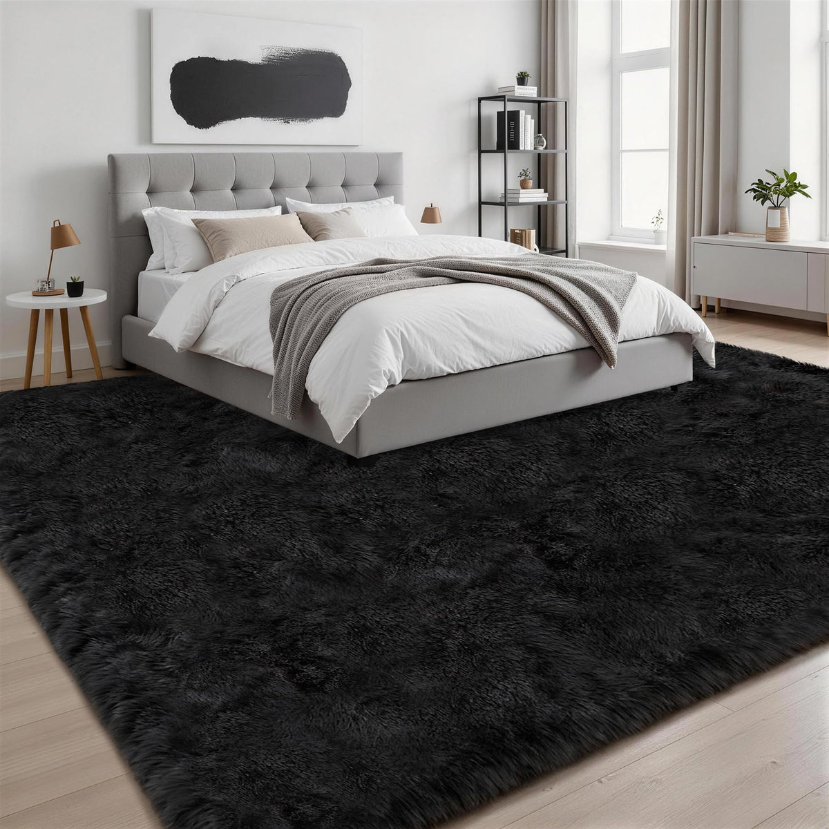 Luxturiy modern minimalist plush design adds timeless style to rooms.