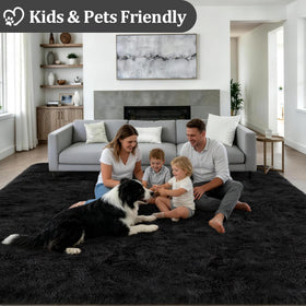 Luxturiy non-slip backing rug stays in place for safe daily use.