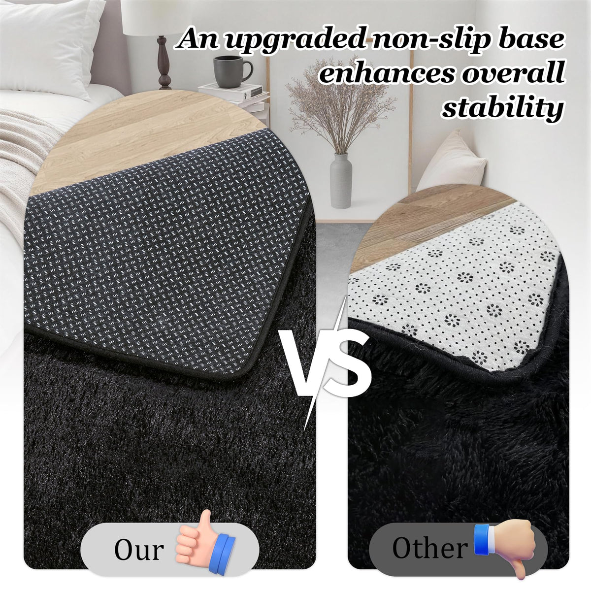 Luxturiy skin-friendly rug is ideal for homes with kids and pets.