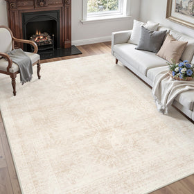 Luxturiy soft low-pile rug 6x9 feels gentle under bare feet.