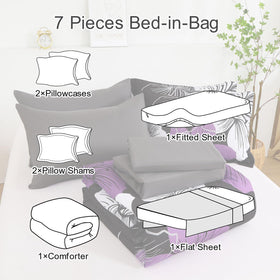 Luxudecor standard pillowcases 20x30 complete the bedding set.