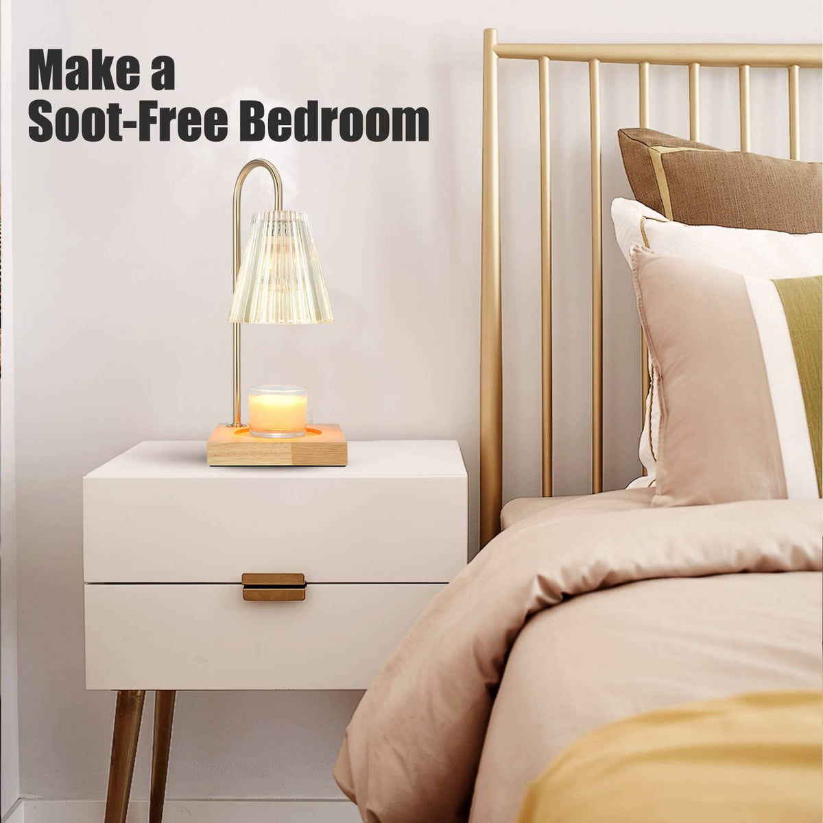 luzdiosa Candle Warmer Lamp melts wax faster for quicker fragrance spread