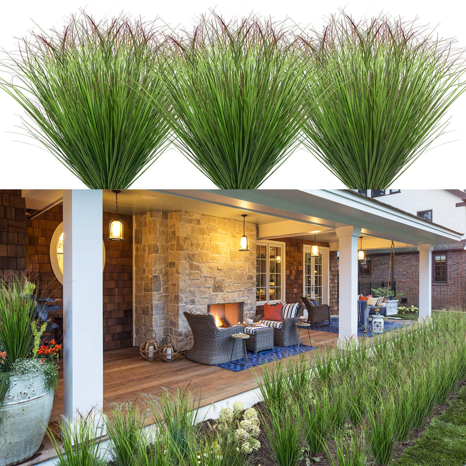 LUZOGA artificial grass plants outdoors 50cm add year-round greenery for patios