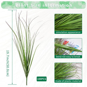 LUZOGA artificial wheat grass stems 50cm ideal for rustic displays