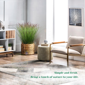 LUZOGA UV resistant artificial grass maintains vibrant color in sunlit spaces.