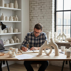 Lvases Heart-Shaped Abstract Vase Milky White highlights artistic cutout.