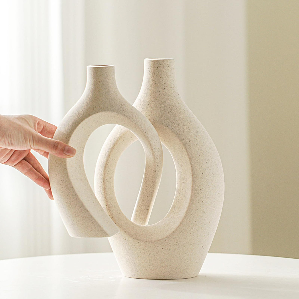 Lvases Snuggle Hollow hollow midsection adds sculptural interest