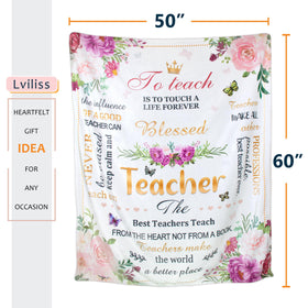 Lviliss Teacher Blanket 60x50 gift-ready packaging for teachers.