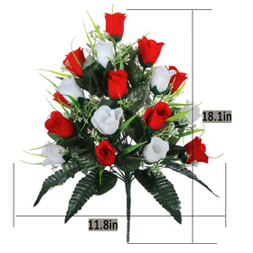LVXINLI bouquet height 47cm guides elegant grave display.