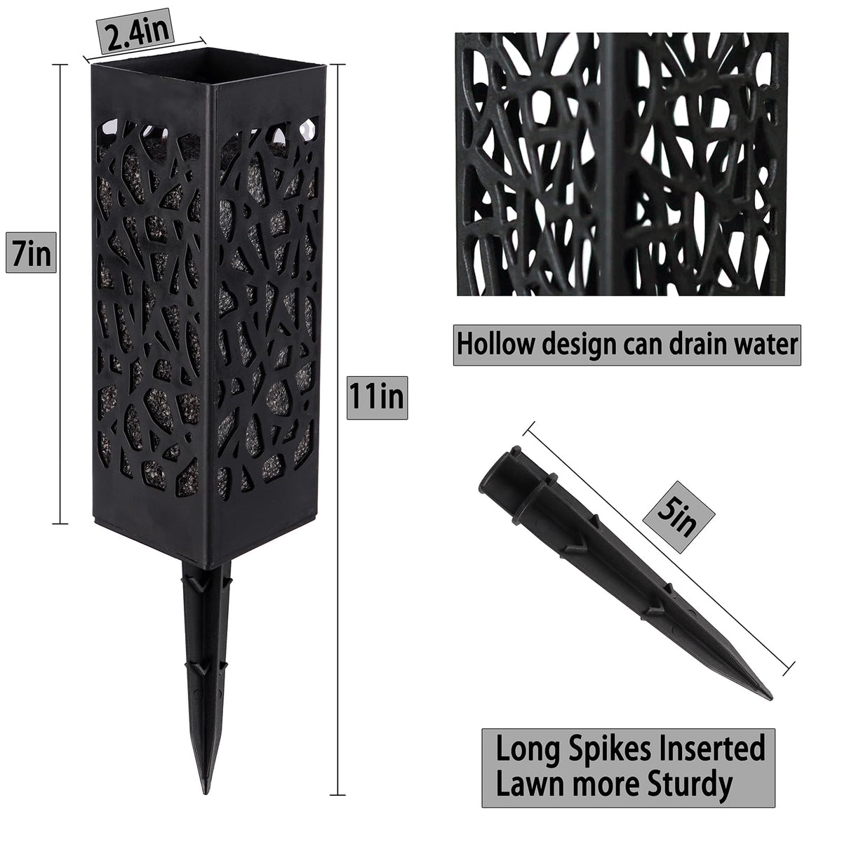 LVXINLI flower kit includes foam and nails for secure arrangement.