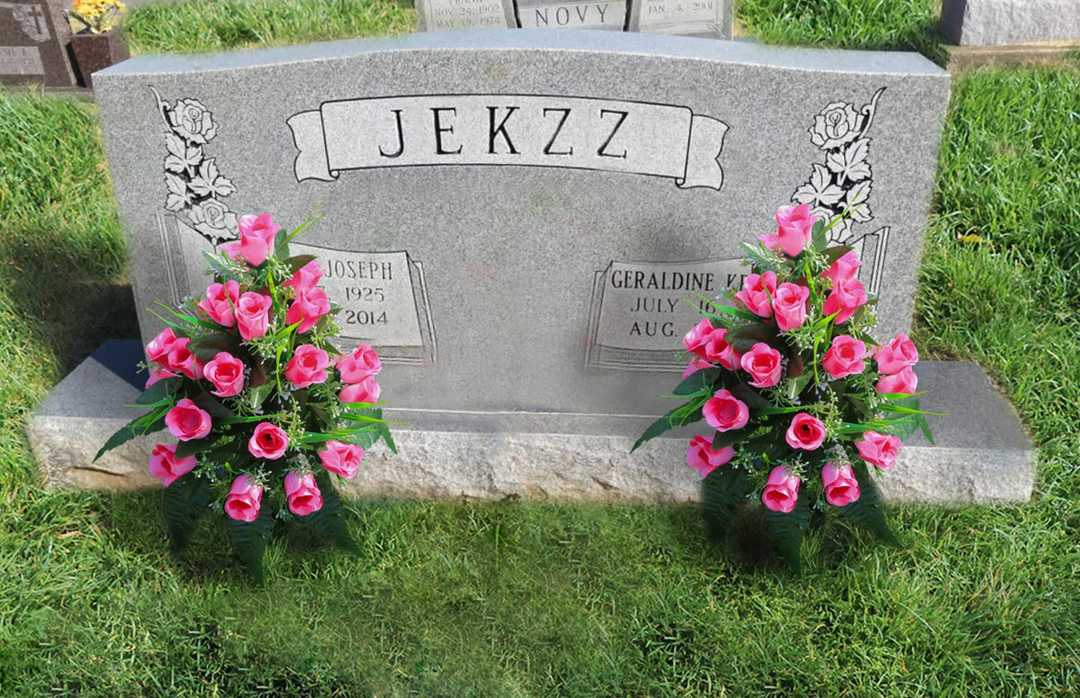 LVXINLI cemetery vase 11-inch height supports stable floral displays.