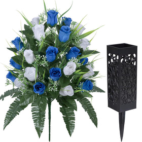 LVXINLI hollow vase design with drainage holes for weather-ready longevity.