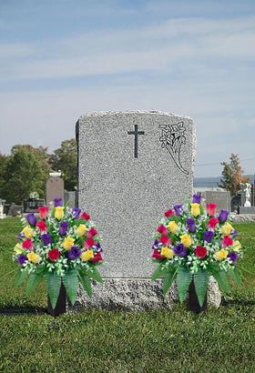 LVXINLI memorial bouquet ready for holidays and remembrance moments.