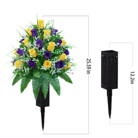 LVXINLI weather-resistant design offers lasting color through seasonal memorial ceremonies.