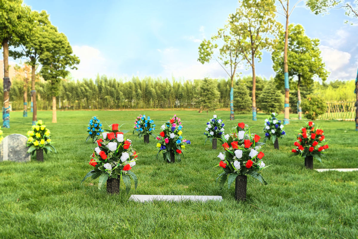 LVXINLI zero-maintenance flowers for peaceful memorial moments.