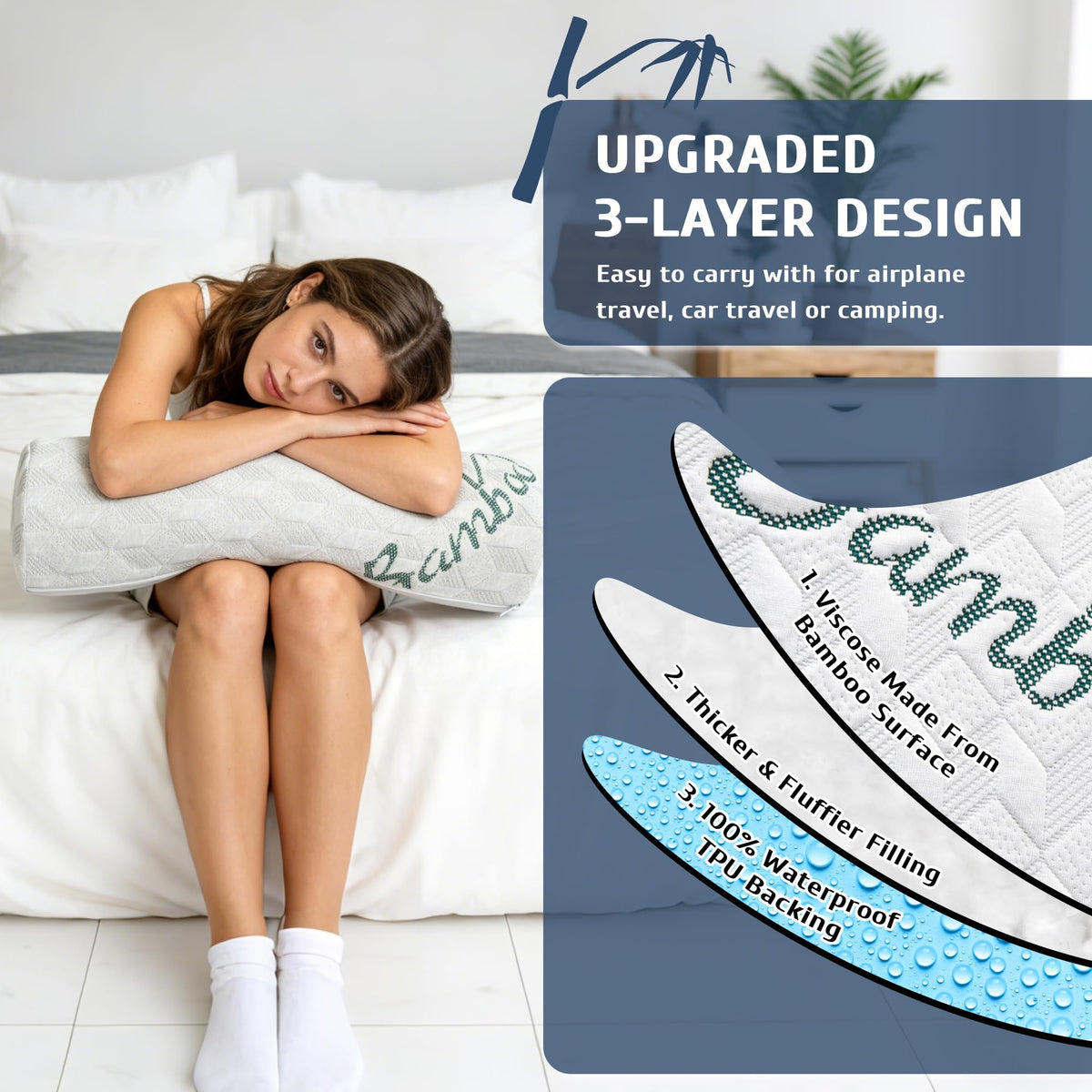 LVYSHOW Full zip cover removable for easy washing and fresh bedding