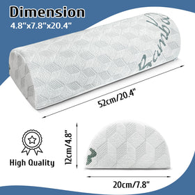 LVYSHOW Half Moon bed pillow provides leg support to ease bedtime movement