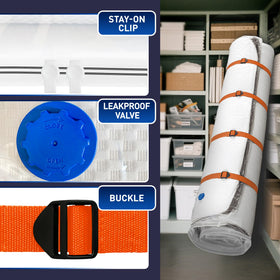 LVYSHOW included straps help move and transport the mattress
