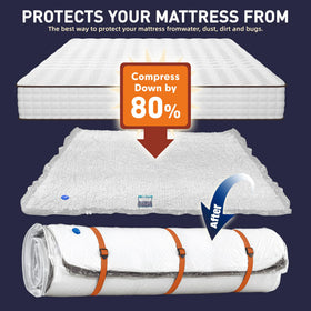 LVYSHOW three-size option fits various mattress depths for flexible storage