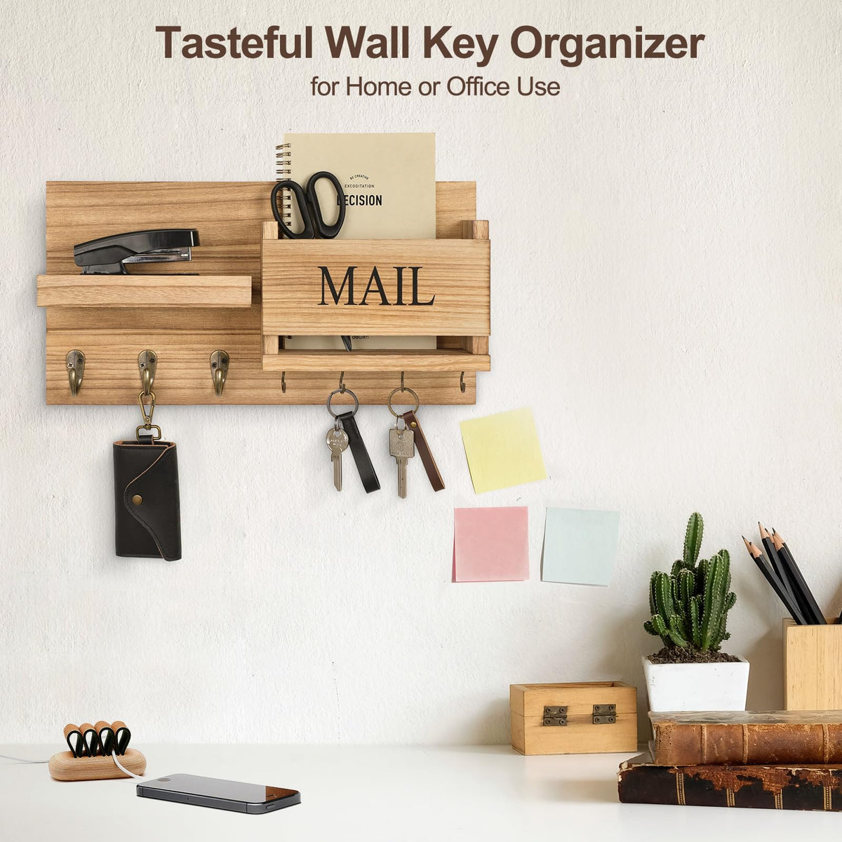 Lwenki black-stained finish complements rustic decor while resisting wear.