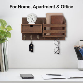 Lwenki brown paulownia wood finish highlights natural grain and durability.