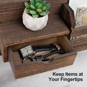 Lwenki entryway decor dimensions showcase space-efficient organization at 15.8x3.8x8.3 inches.