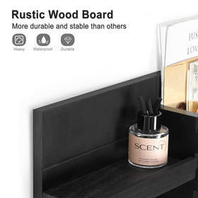 Lwenki key holder with shelf keeps essentials within reach.