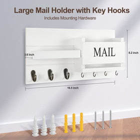 Lwenki entryway organizer keeping wallet and keys within reach near door.