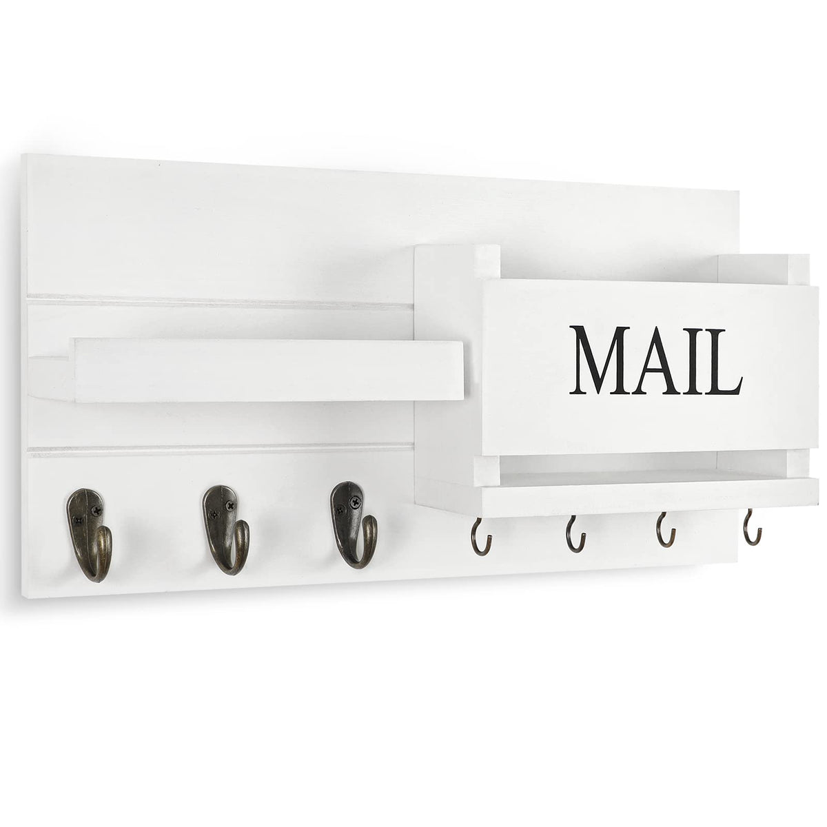 Lwenki wall mount mail organizer with sunglasses shelf for quick entryway access.
