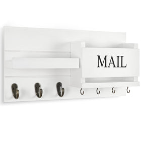 Lwenki wall mount mail organizer with sunglasses shelf for quick entryway access.
