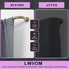 Lwiiom telescopic rod extended from 28 to 48 inches for flexible fitting