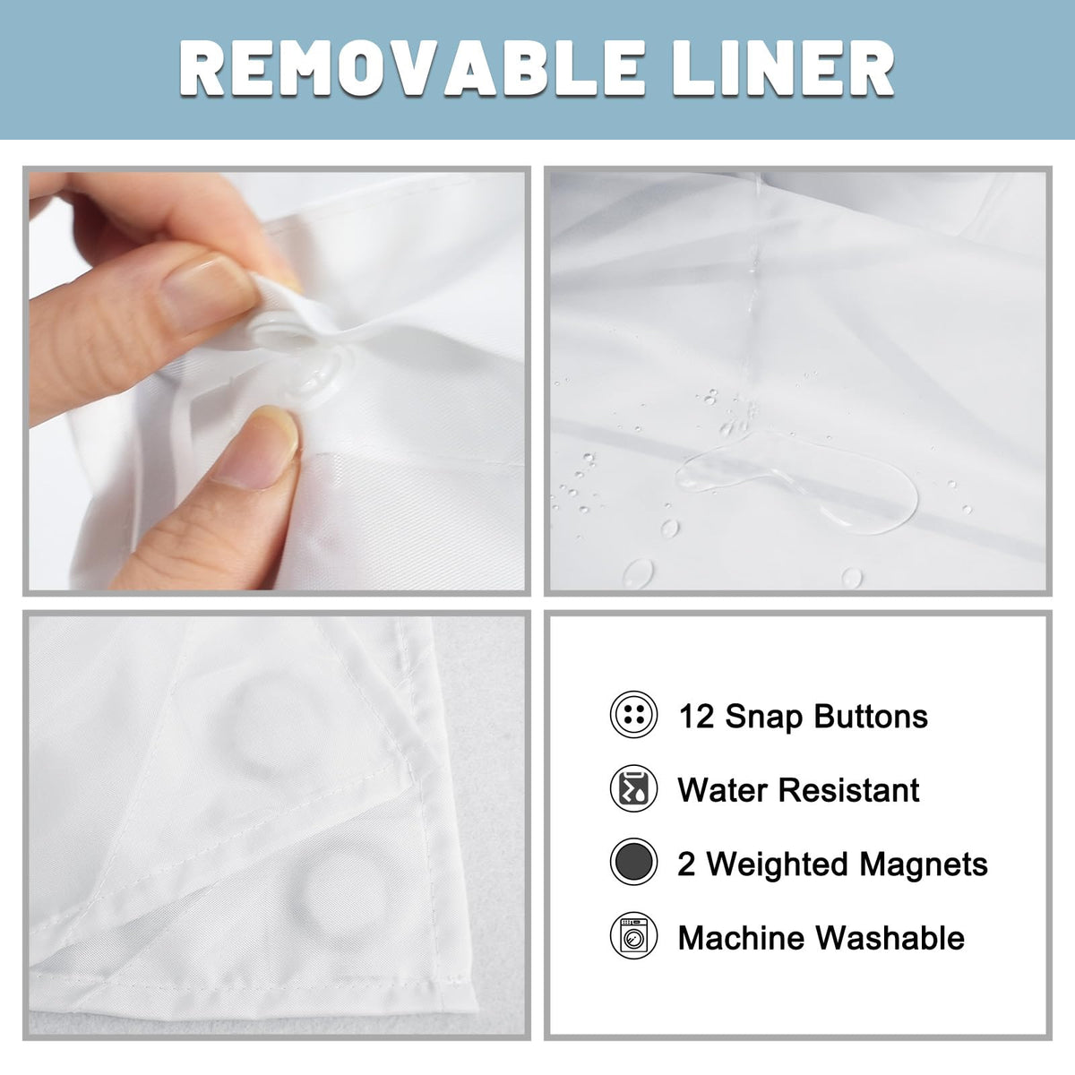 LXBNI Hotel style liner set elevates any bathroom look
