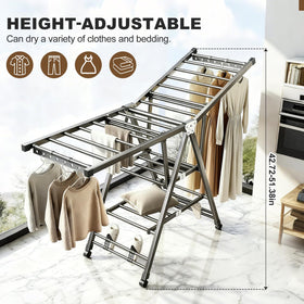 Length of 5.9 feet on LxBrillxiant provides ample room for long garments.