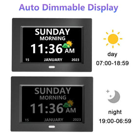 LXBYJKJ clock supports eight languages for wide accessibility.