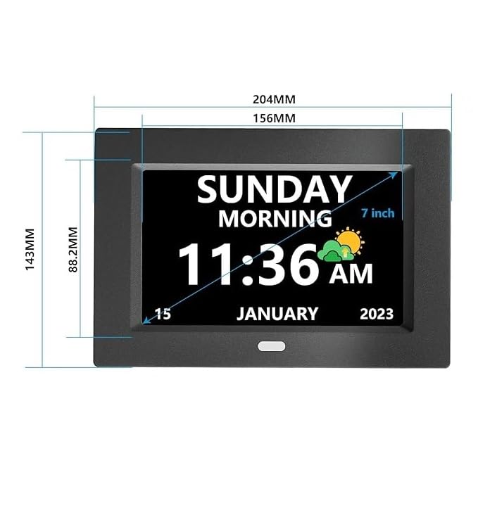 LXBYJKJ clock doubles as a photo frame via USB for personalization.