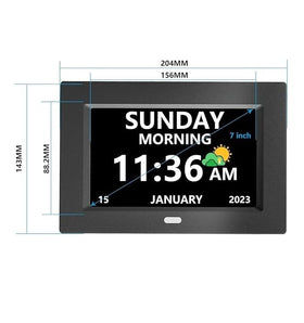 LXBYJKJ clock doubles as a photo frame via USB for personalization.
