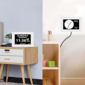 LXBYJKJ clock placed at bedside, desk, or wall for versatile living spaces.