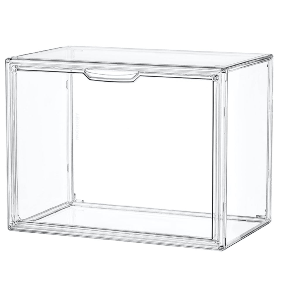 LXLXXL clear acrylic display case with lid showcases items clearly and protects them