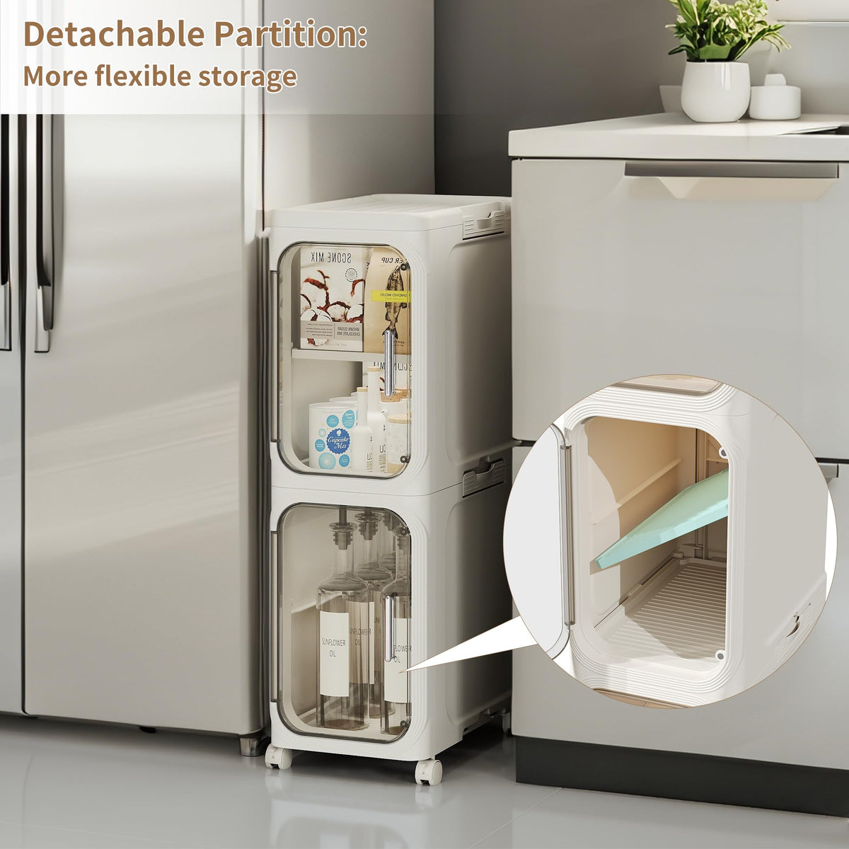 LXLXXL detachable partitions on shelves for flexible organization