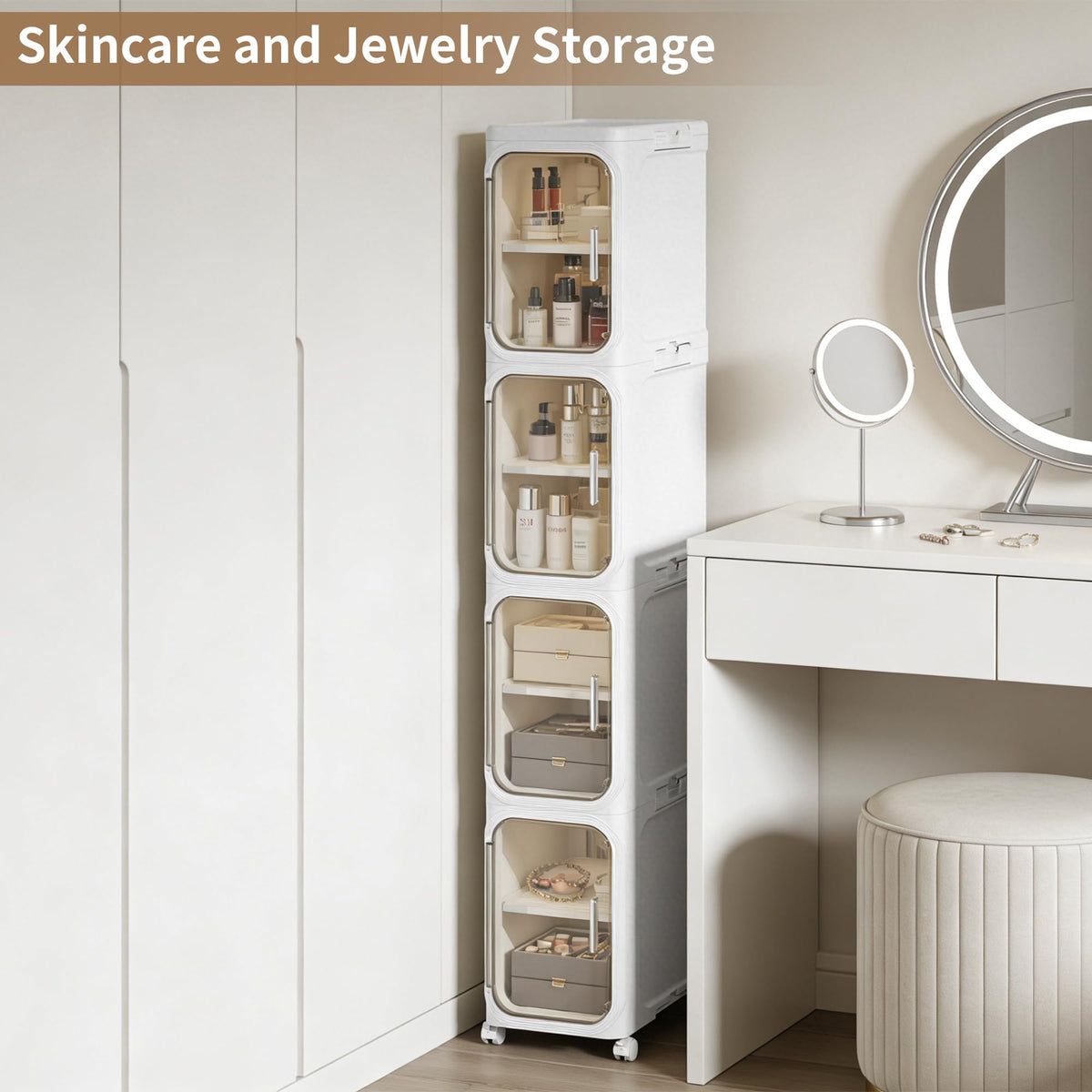 LXLXXL easy-assembly narrow storage cabinet without tools