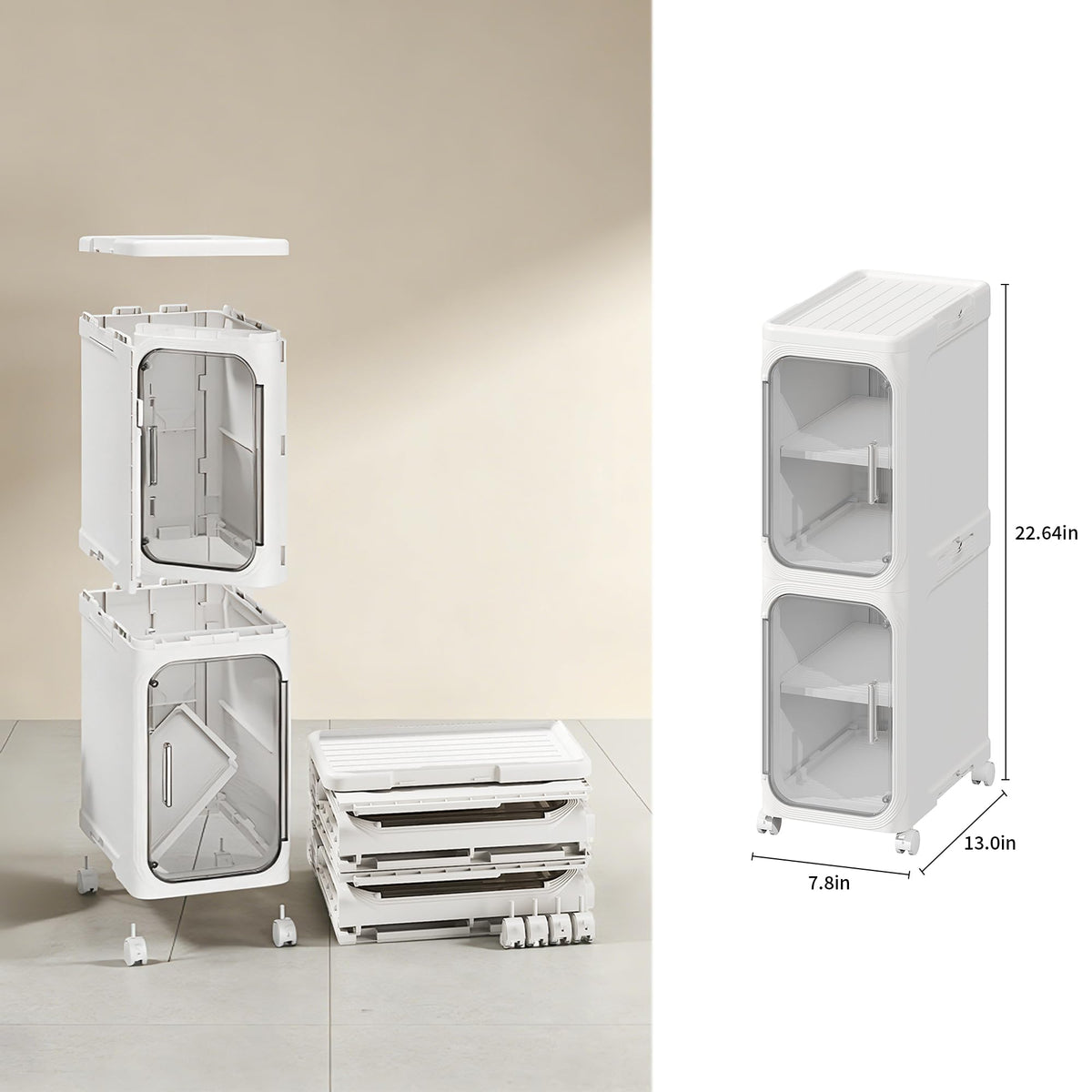LXLXXL narrow storage cabinet side view highlighting slim profile for corners
