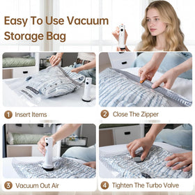 Lxmiora rapid compression seals a bag in seconds saving packing time.