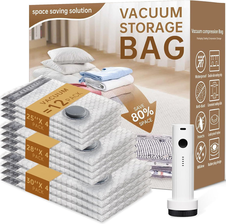 Lxmiora travel vacuum bag pump in use demonstrates cordless power for on the go packing.