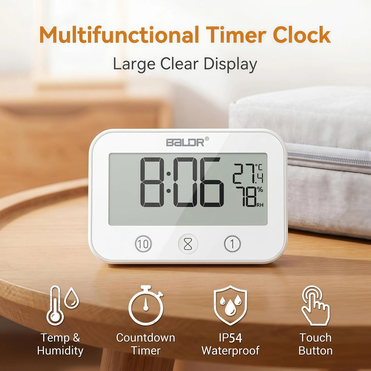 LXSZRPH temperature display shows Celsius or Fahrenheit