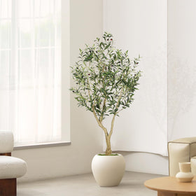 LYERSE Olive Tree 5ft maintenance-free greenery ready to place.
