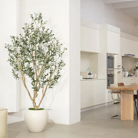 LYERSE faux olive tree suits home, office, or reception decor.