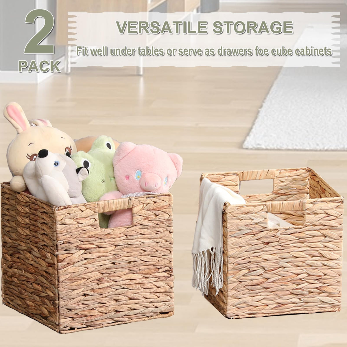 LYJWOO6D laundry organizer basket with handles simplifies chores