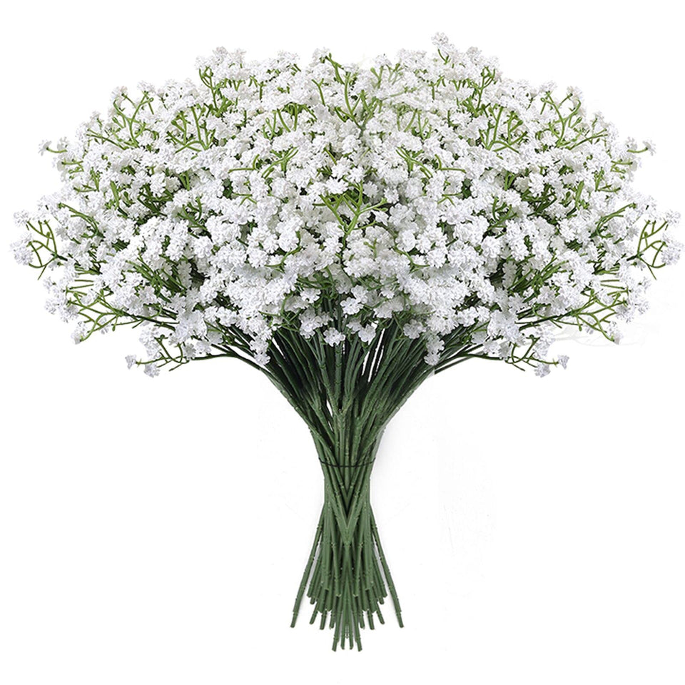 LYLYFAN Babys Breath 18 bundles ready for wedding centerpieces.