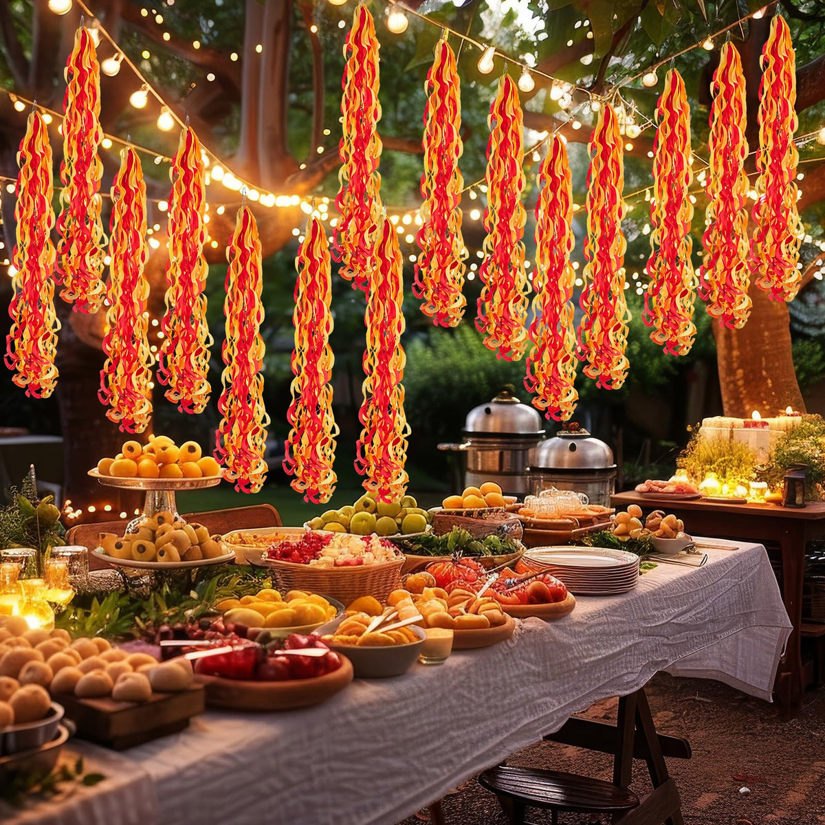 Lyrow emergency responder decor swirls suitable for gatherings.