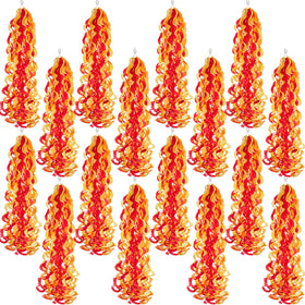 Lyrow firefighter hanging swirls 40pc add color to ceilings for celebrations.